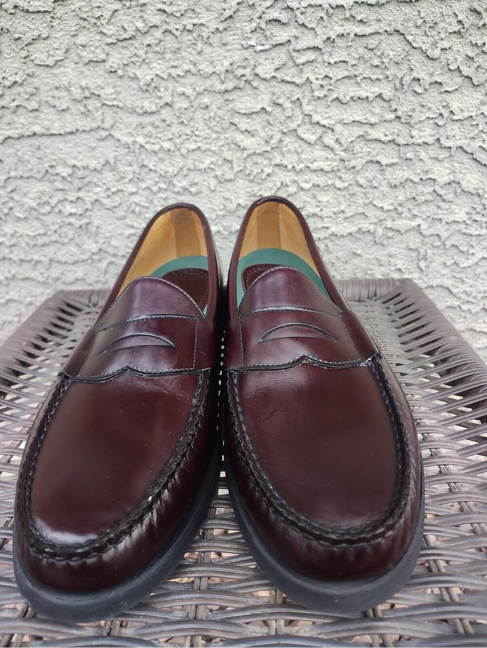 Sebago Classic Beefroll Penny Loafers Men’s 13 B Burgundy Leather Made in USA